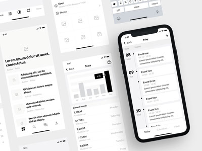 iPhone Wireframe Kit